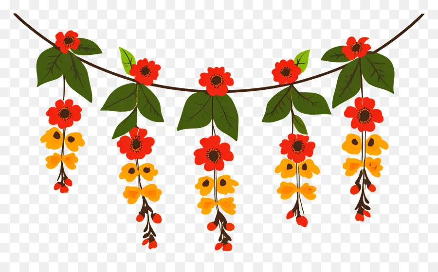 Guirlande Ougadi，Guirlande De Fleurs PNG