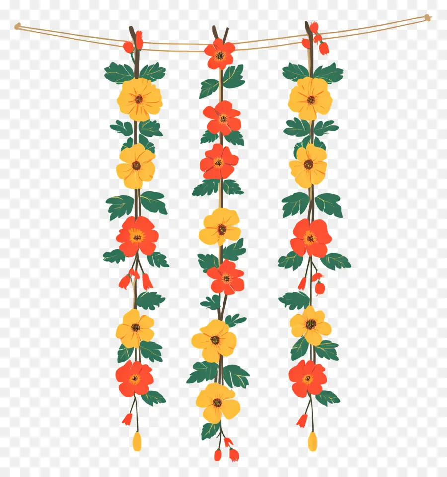 Guirlande Ougadi，Guirlande De Fleurs PNG