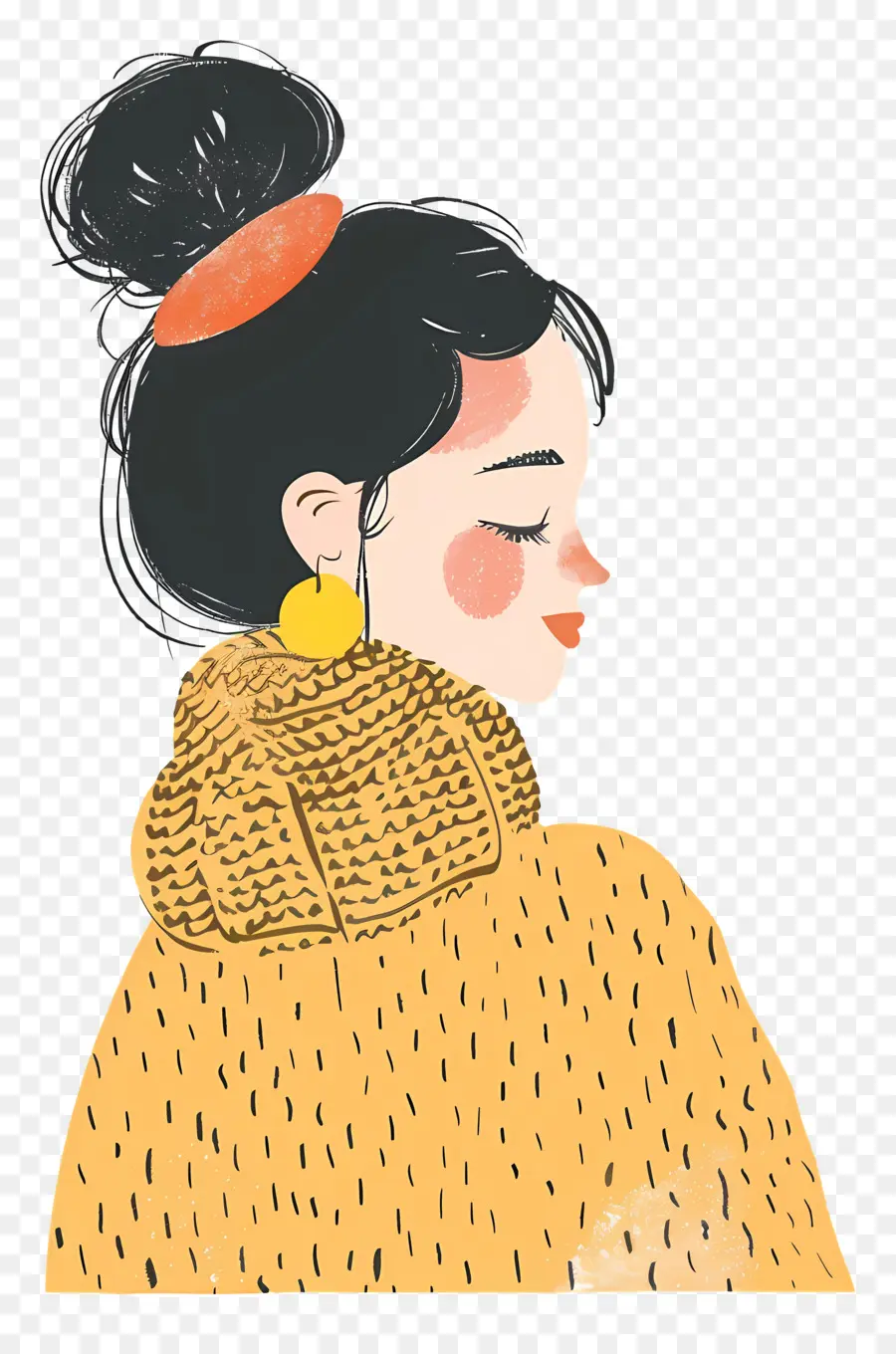 Femme Au Crochet，Femme PNG