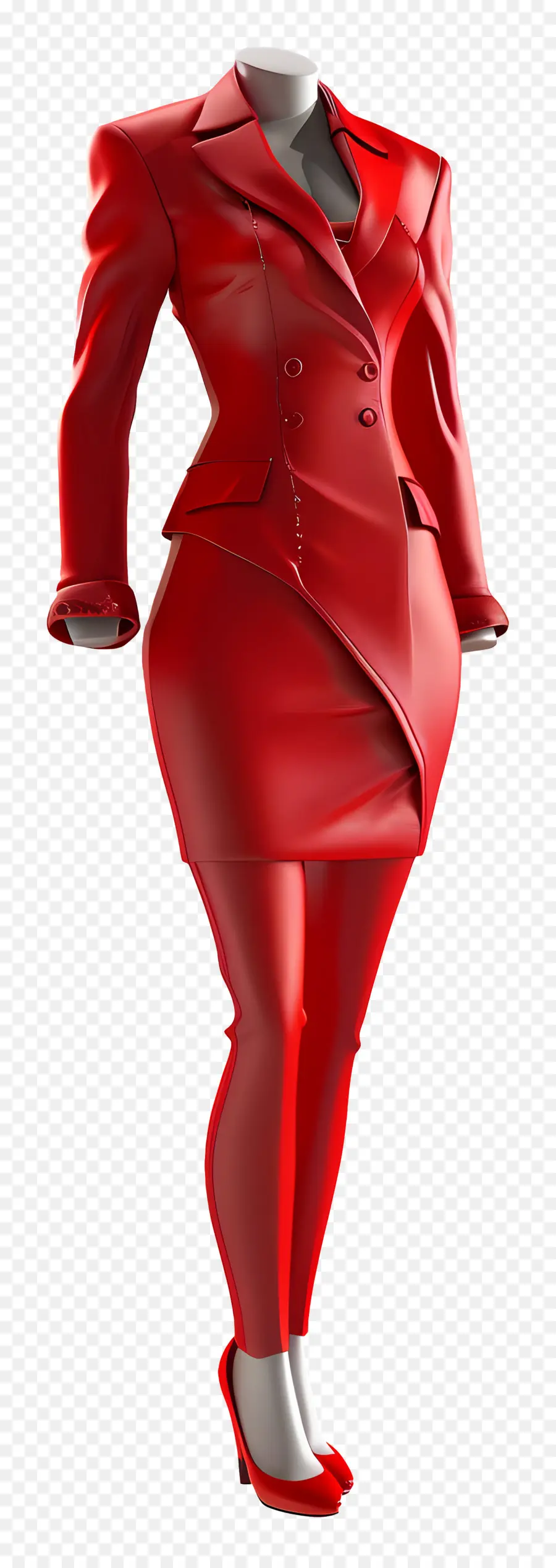 Tenue Formelle Femmes，Costume Rouge PNG