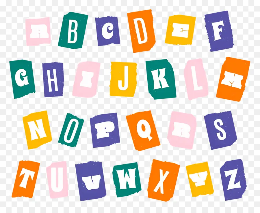 Lettre Alphabétique，Lettres De L'alphabet Coloré PNG