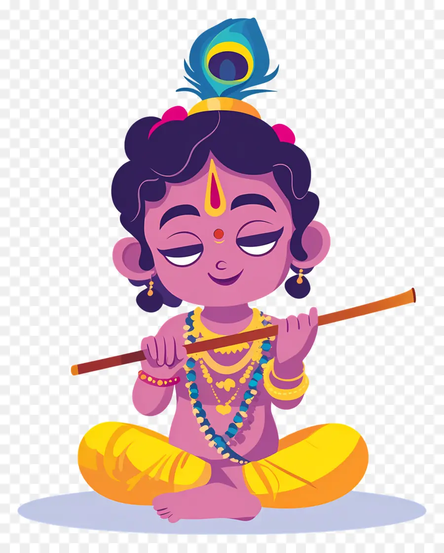 Krishna Janmashtami，Petit Krishna PNG