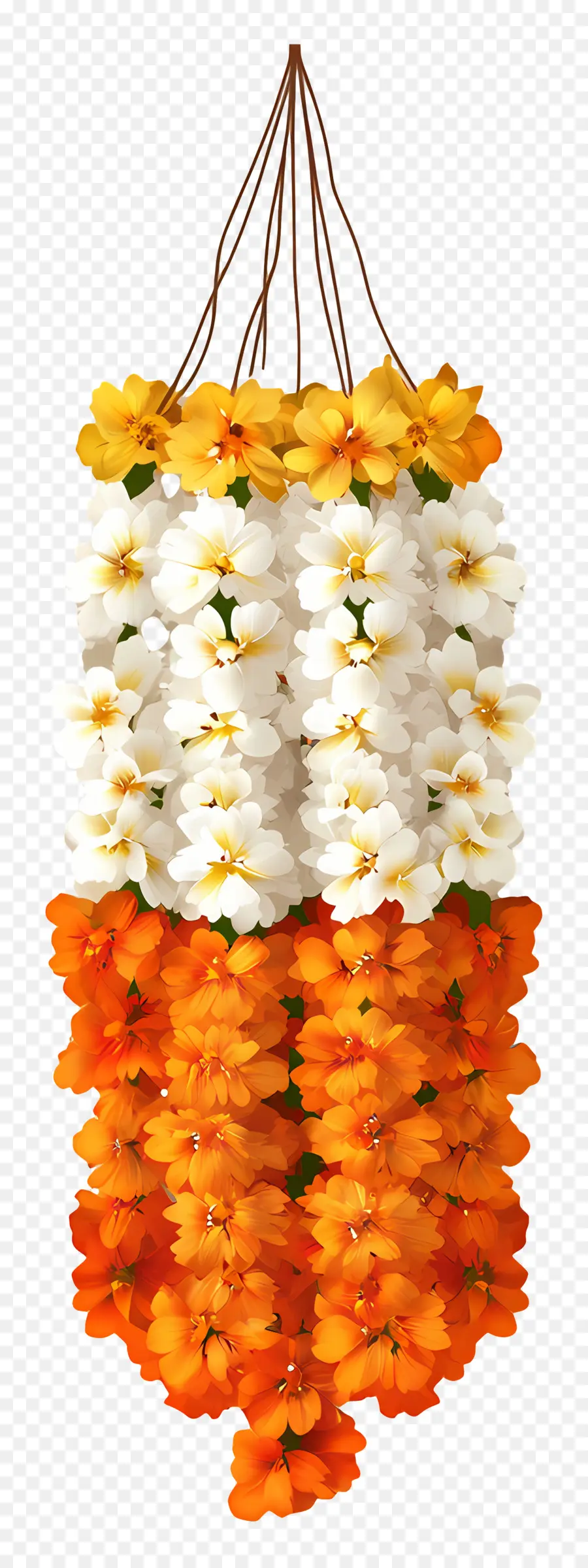 Guirlande De Fleurs Indiennes，Guirlande De Fleurs PNG