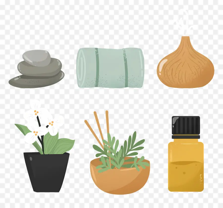 éléments D'aromathérapie，Articles De Spa PNG