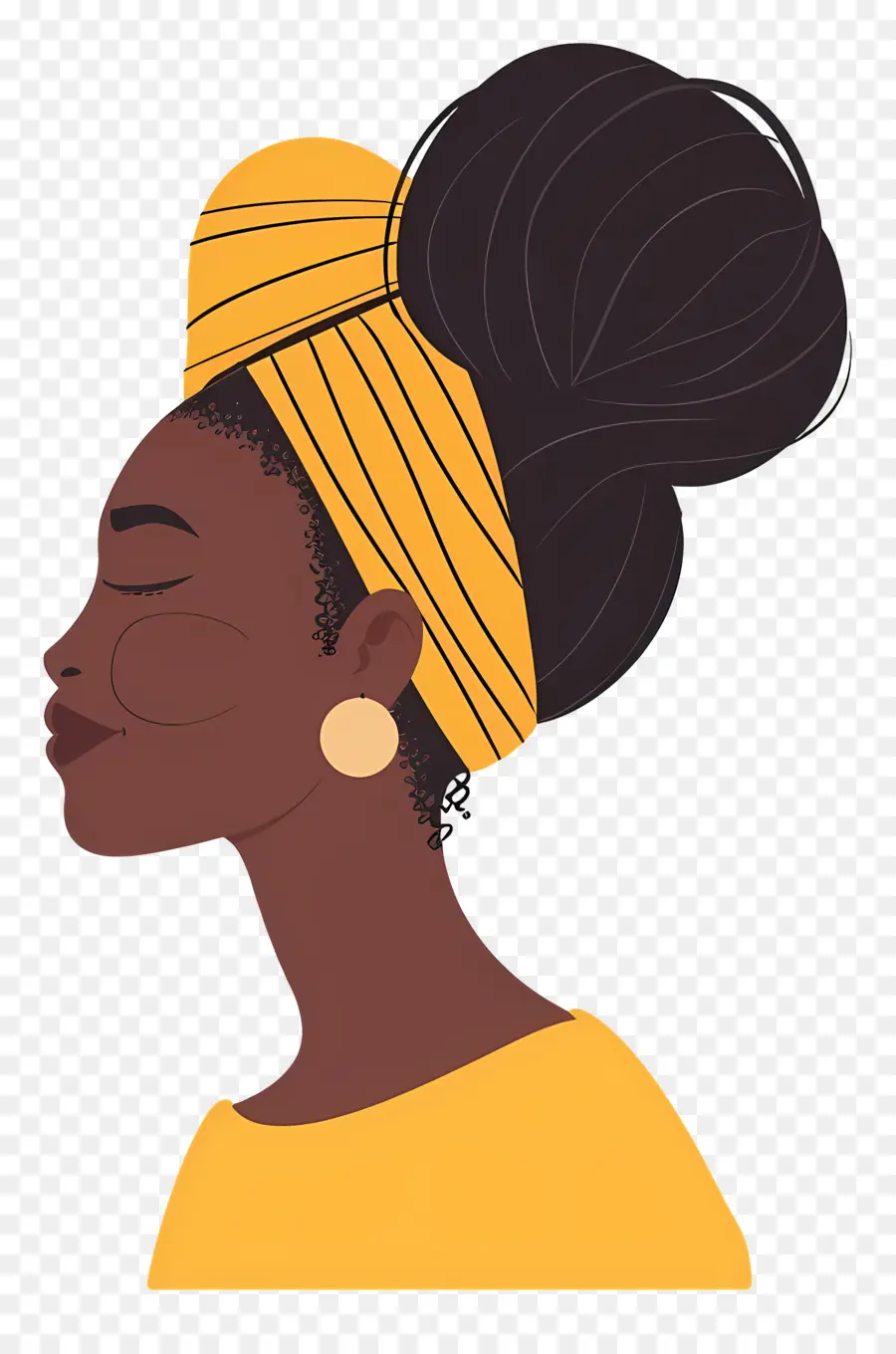 Femme Africaine，Femme Avec Bandeau PNG