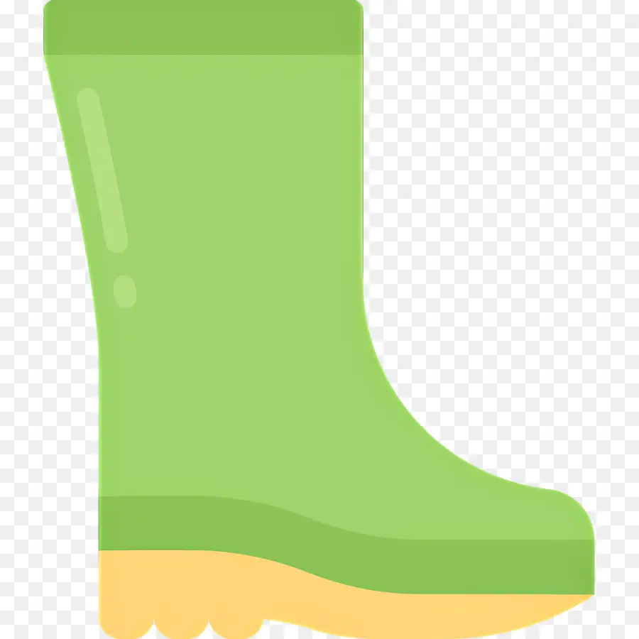 Botte De Pluie，Botte Verte PNG