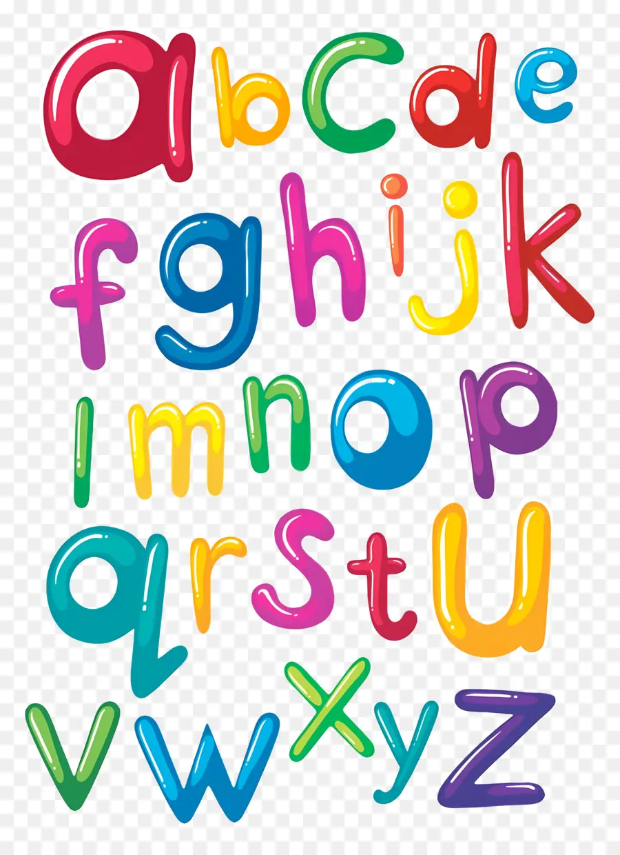 Lettre Alphabétique，Alphabet Coloré PNG