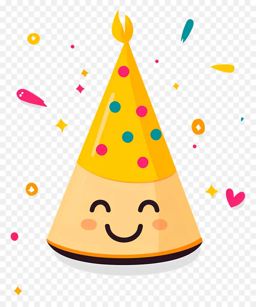 Anniversaire Emoji，Chapeau De Fête PNG