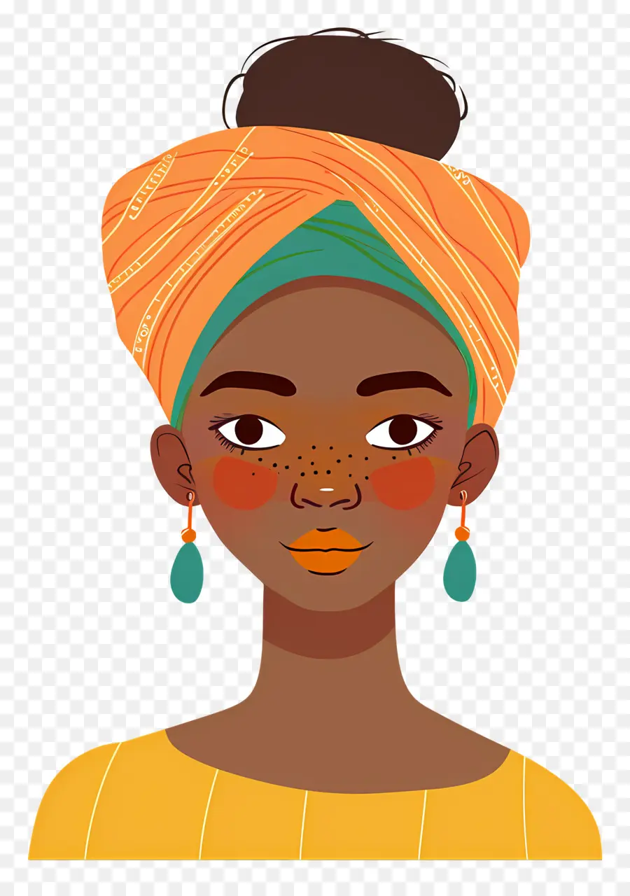 Femme Africaine，Femme Avec Bandeau PNG