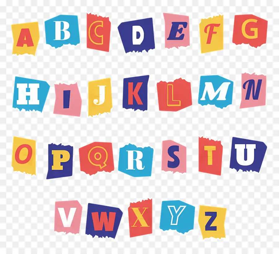 Lettre Alphabétique，Lettres De L'alphabet Coloré PNG