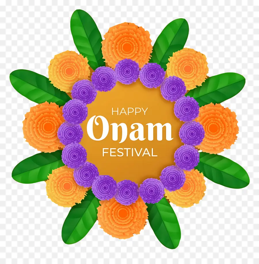 Joyeux Onam，Décoration Du Festival D'onam PNG