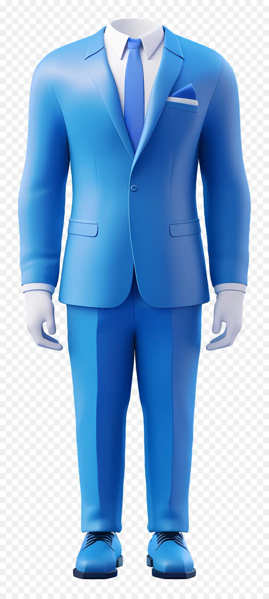 Tenue Formelle Pour Hommes，Costume Bleu PNG