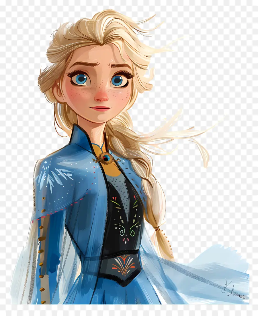 Princesse Elsa，Fille PNG