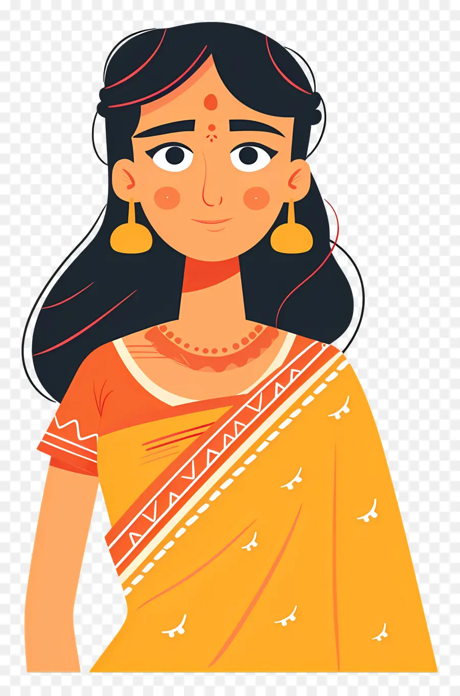 Femme Indienne，Femme En Sari PNG