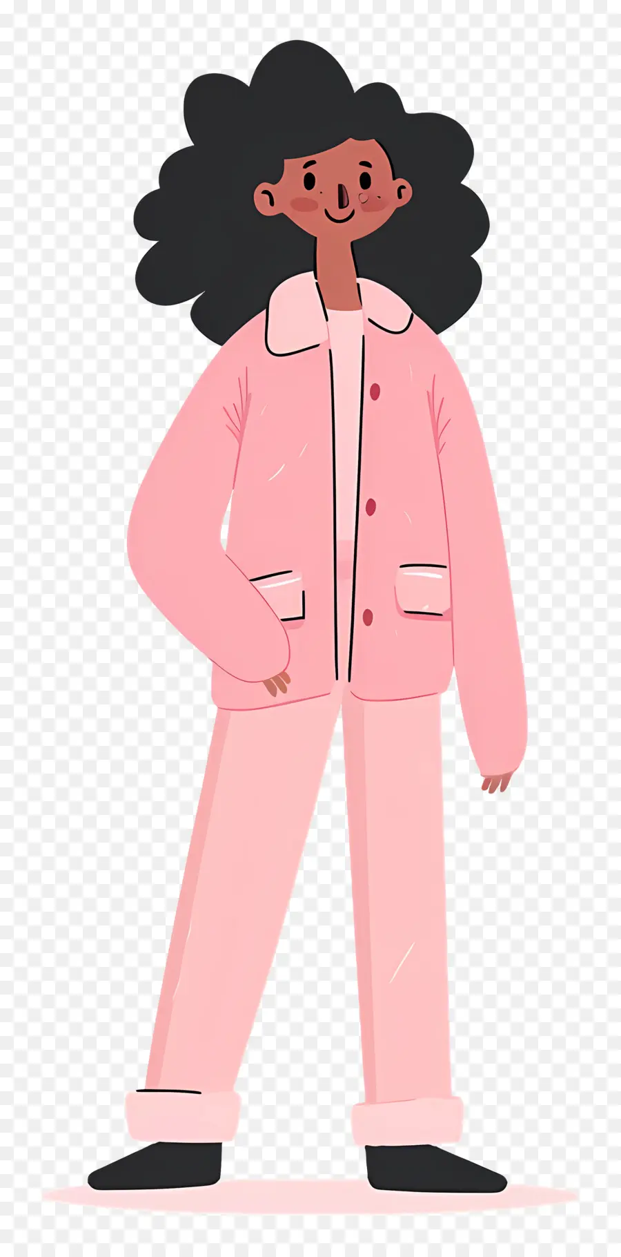 Femme En Rose，Fille En Rose PNG