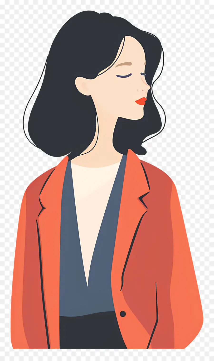 Femme En Blazer，Illustration De Femme élégante PNG