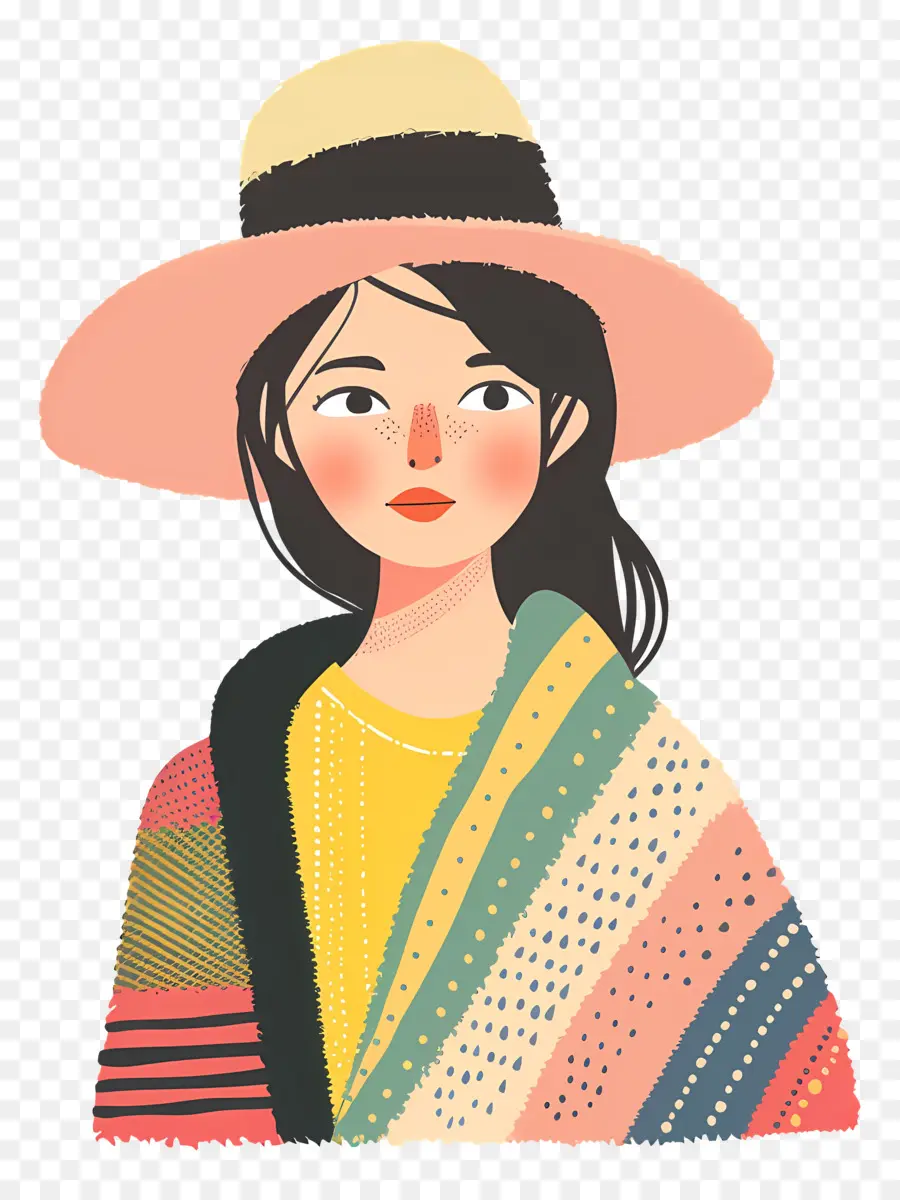 Femme Au Crochet，Femme Au Chapeau PNG