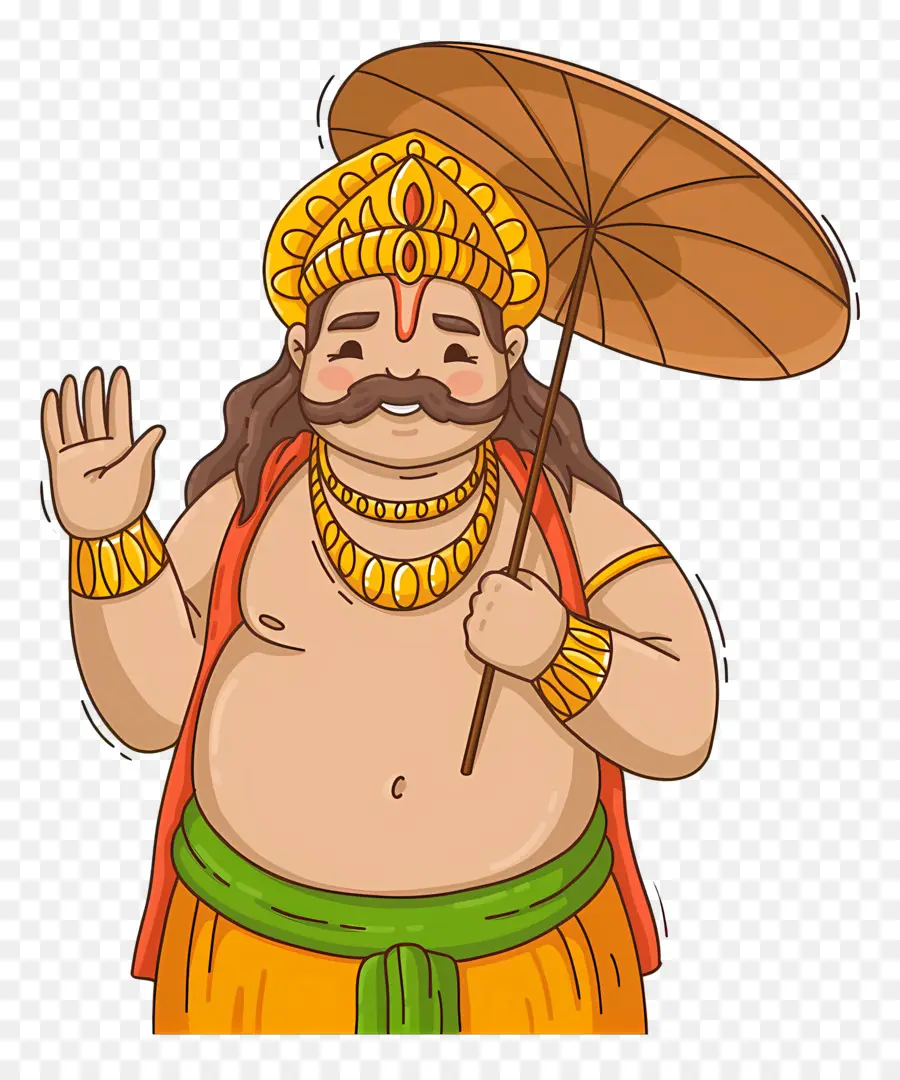 Joyeux Onam，Homme Avec Parapluie PNG