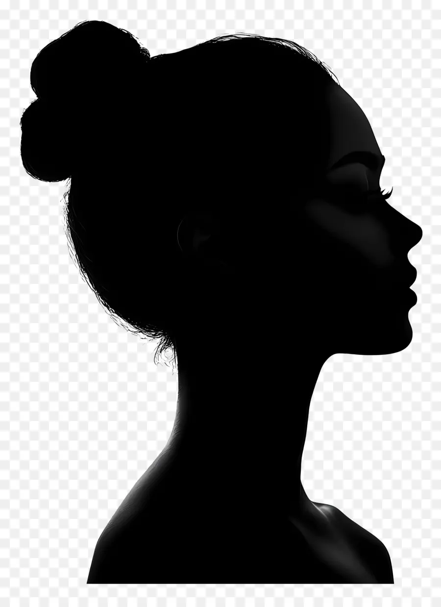 Silhouette Féminine，Silhouette De Femme PNG