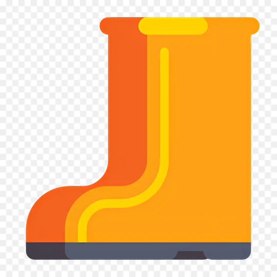 Botte De Pluie，Botte Orange PNG