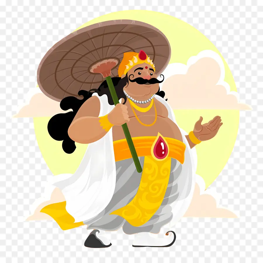 Mahabali，Roi Avec Parapluie PNG