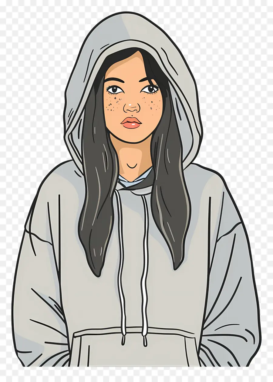 Femme En Sweat à Capuche，Fille En Sweat à Capuche PNG