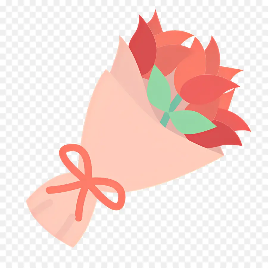 Bouquet De Roses，Bouquet De Fleurs Rouges PNG