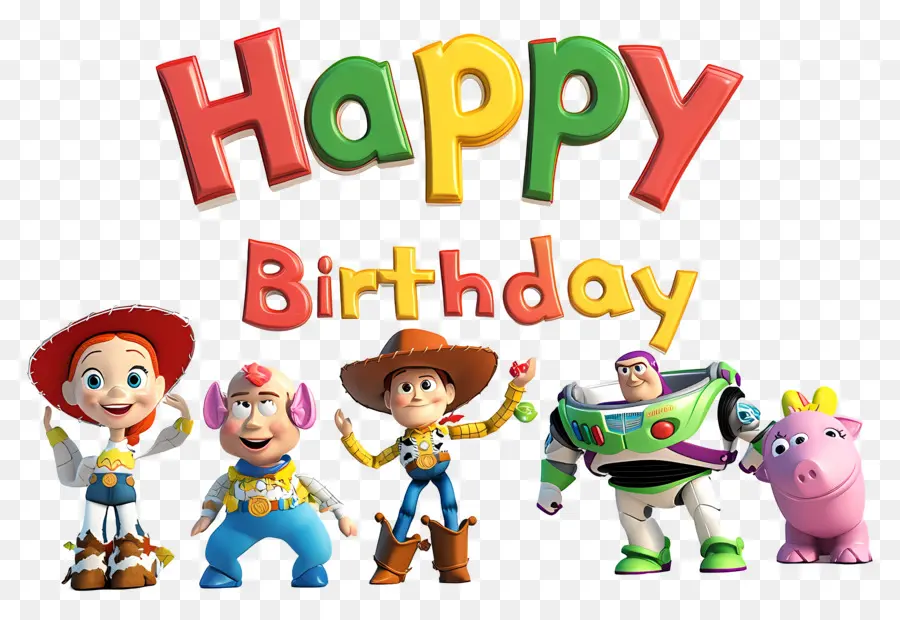 Anniversaire，Personnages De Toy Story PNG