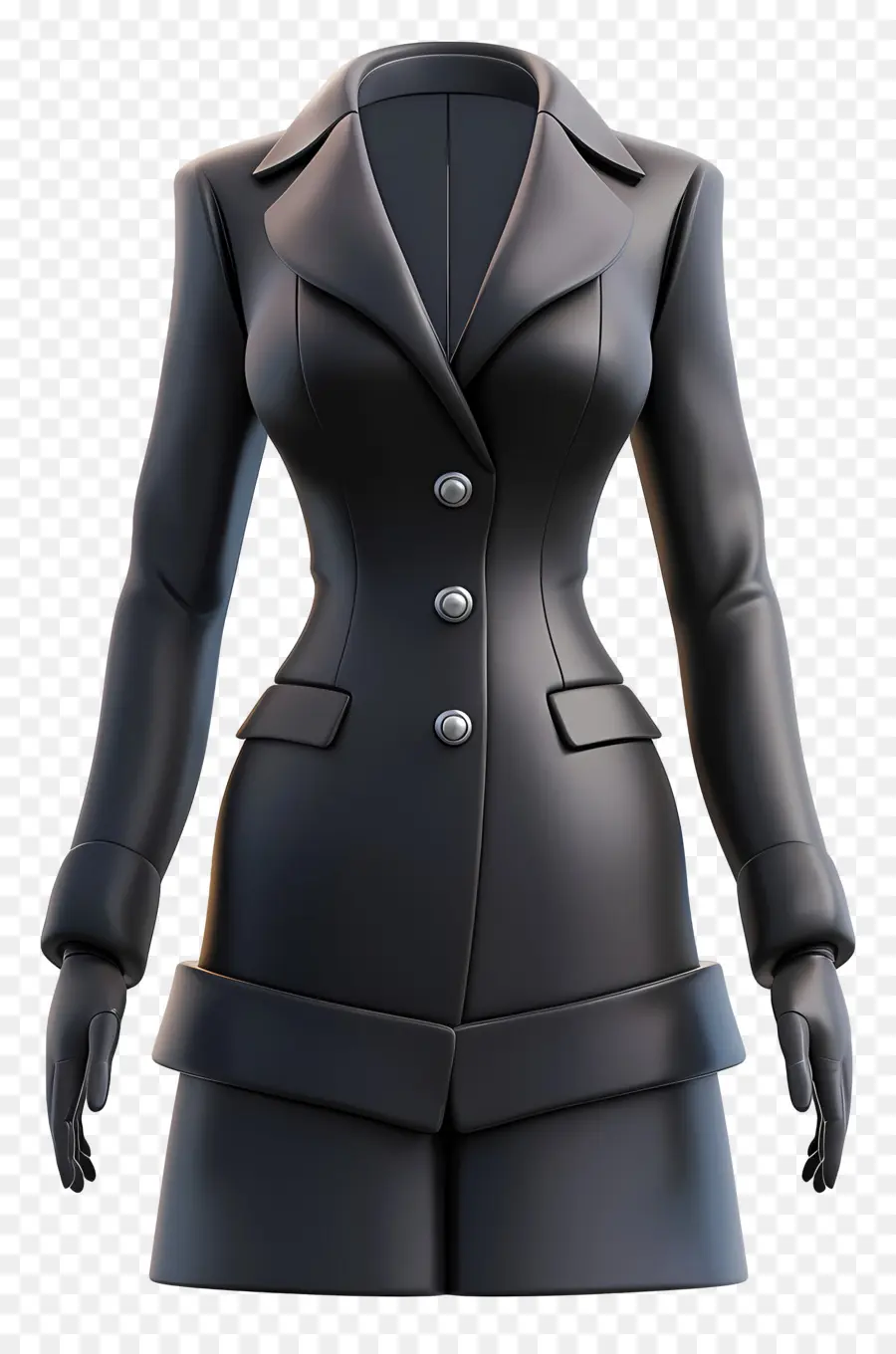 Tenue Formelle Femme，Manteau Noir PNG