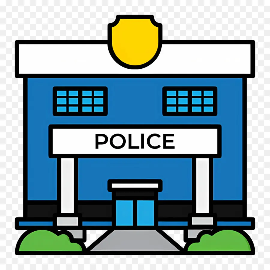 Bâtiment De Police，Poste De Police PNG