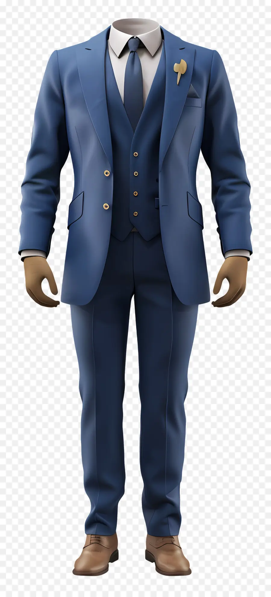 Tenue Formelle Pour Hommes，Costume Bleu PNG