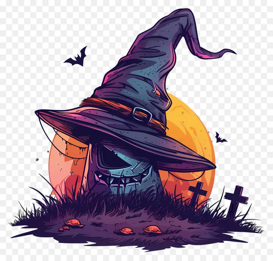 Chapeau De Sorcière D'halloween，Chapeau De Sorcière PNG