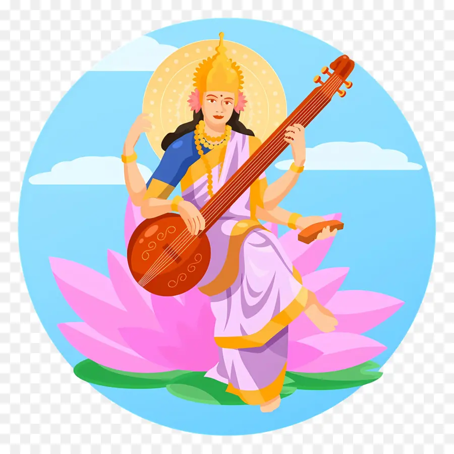 Sarasvati，Déesse Saraswati PNG