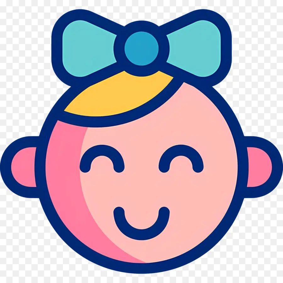 Petite Fille，Visage De Bébé PNG