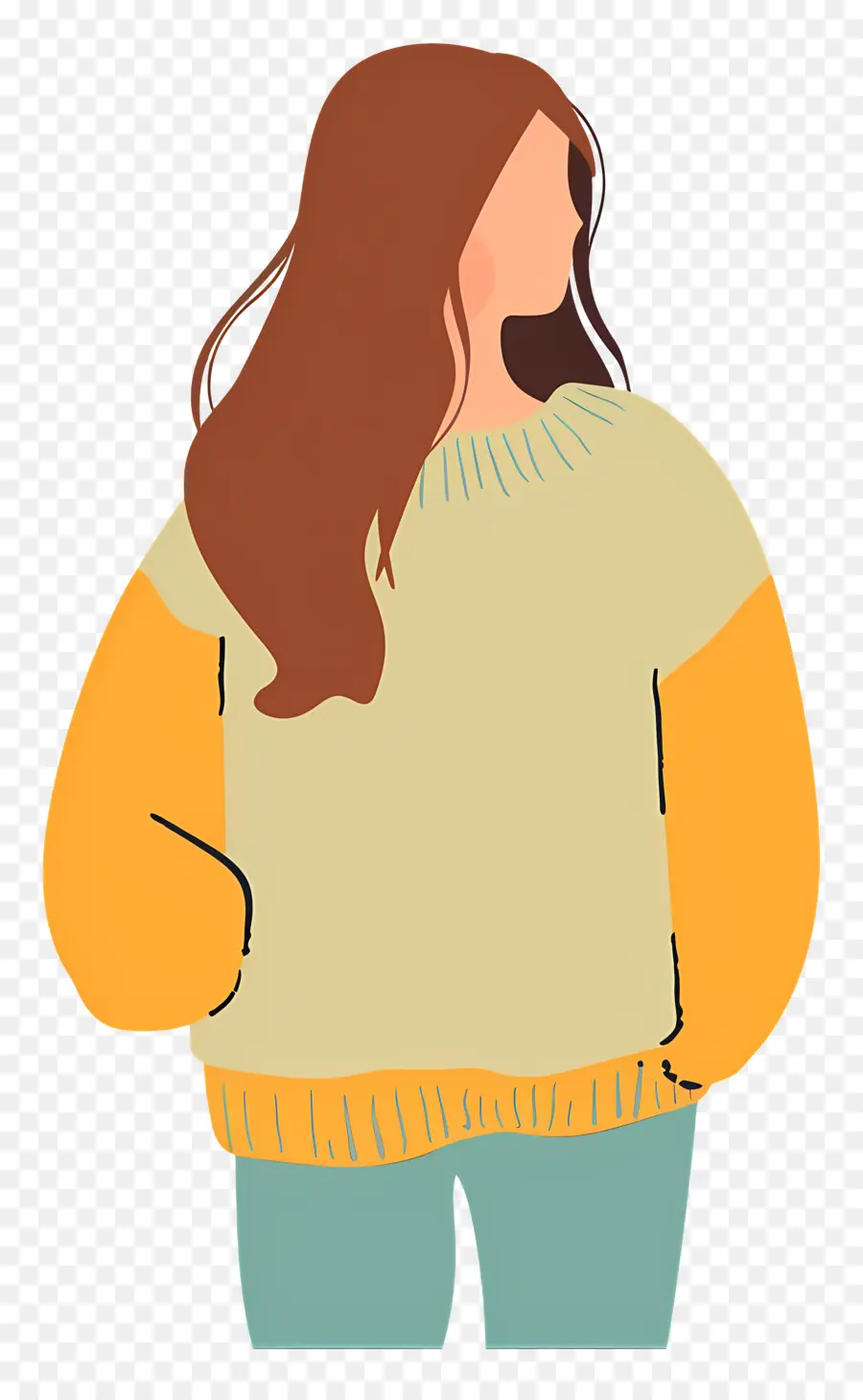 Femme En Pull，Femme PNG