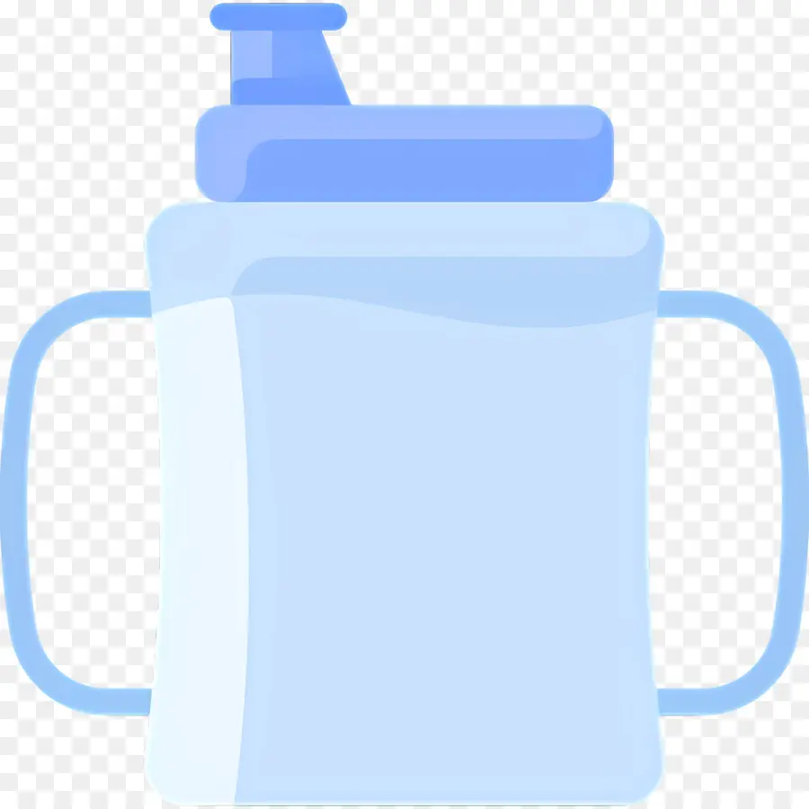 Tasse De Bébé，Bouteille D'eau Bleue PNG