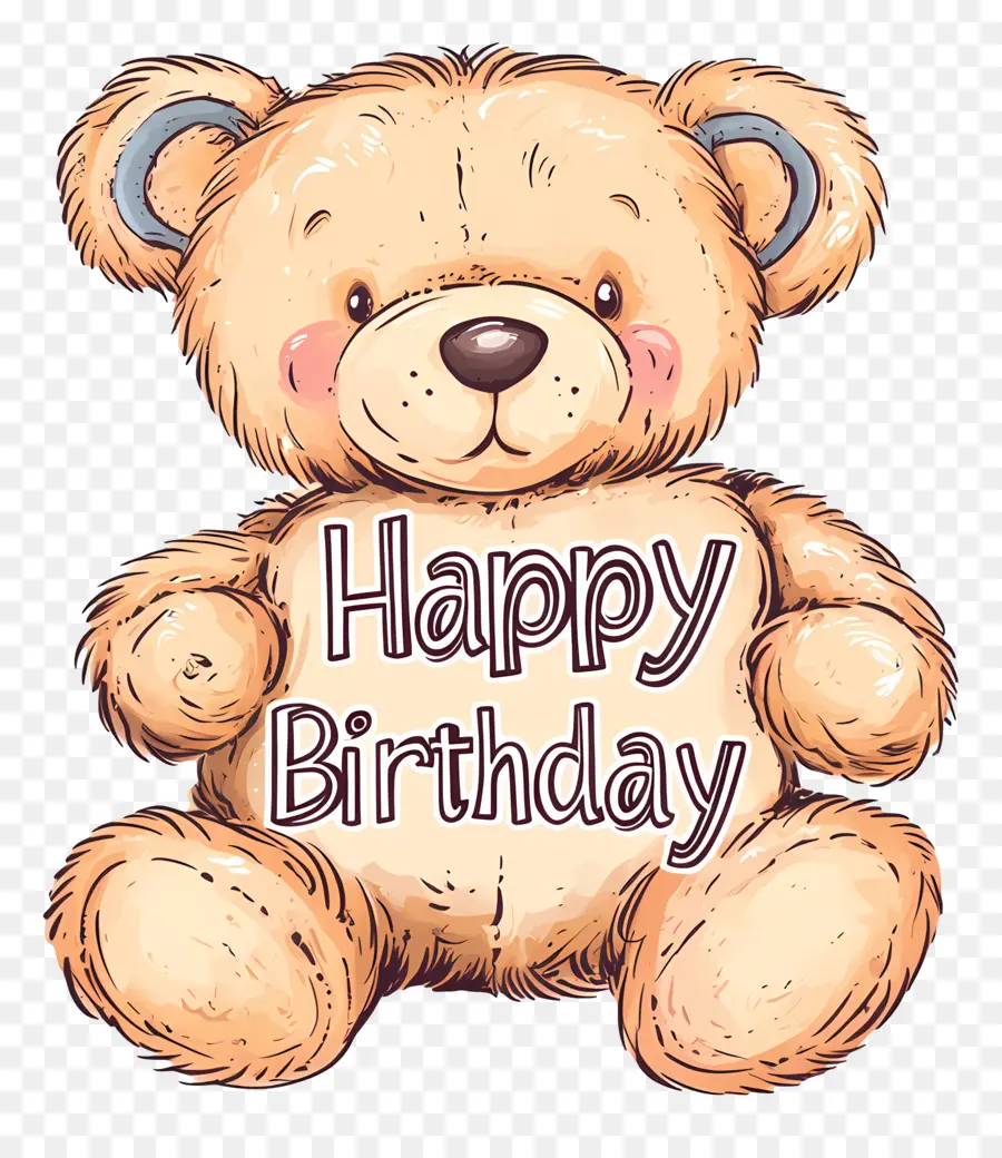 Anniversaire，Ours En Peluche PNG