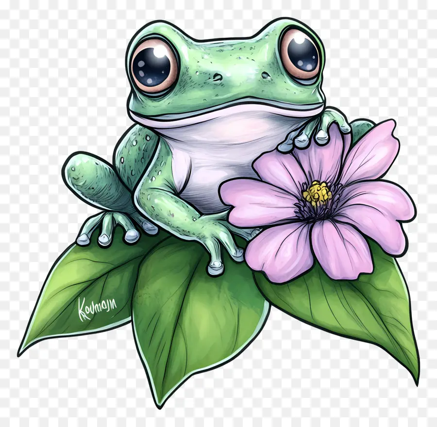 Grenouille Kawaii，Grenouille PNG