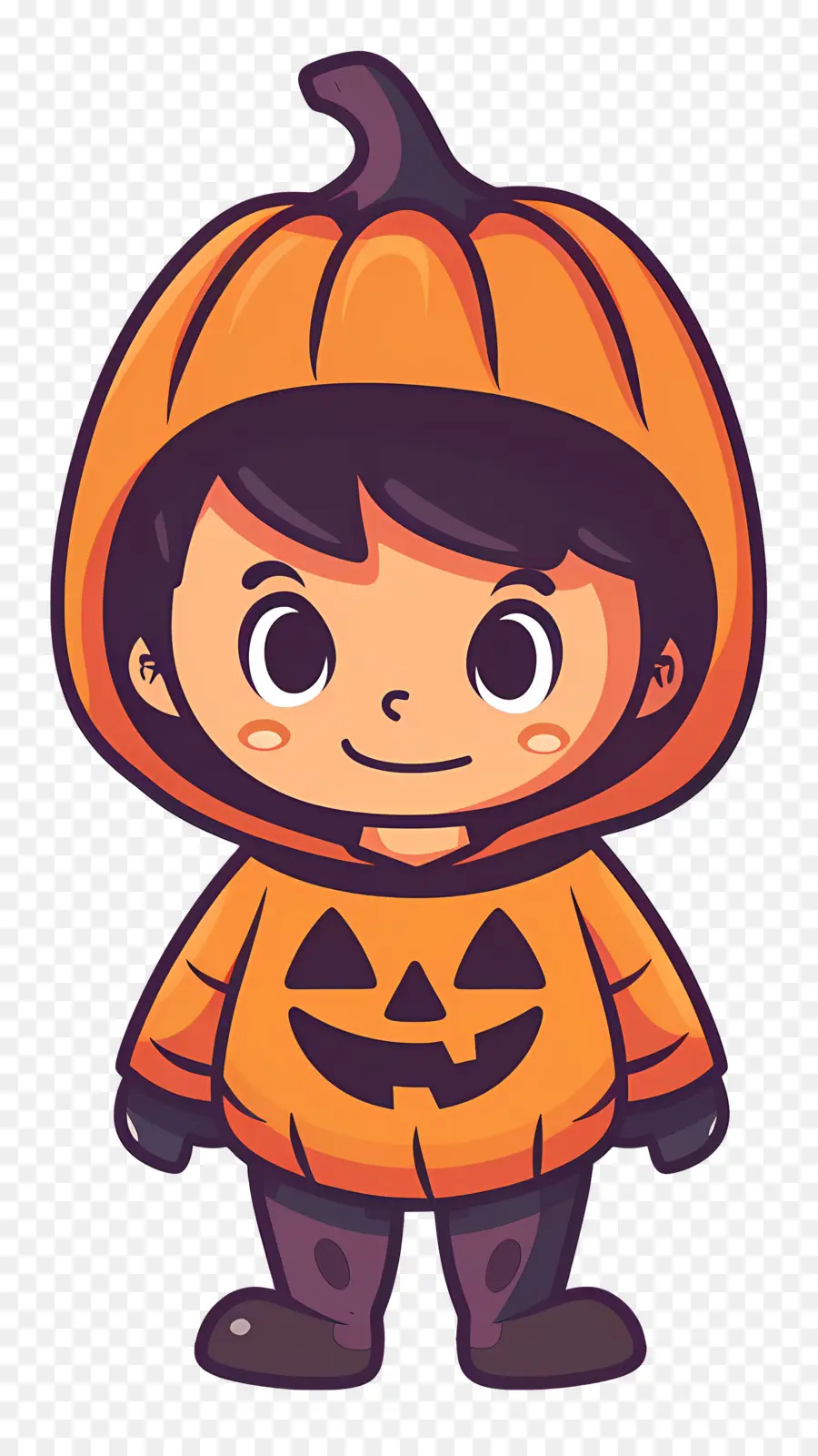 Déguisement D'halloween Pour Enfant，Déguisement De Citrouille PNG