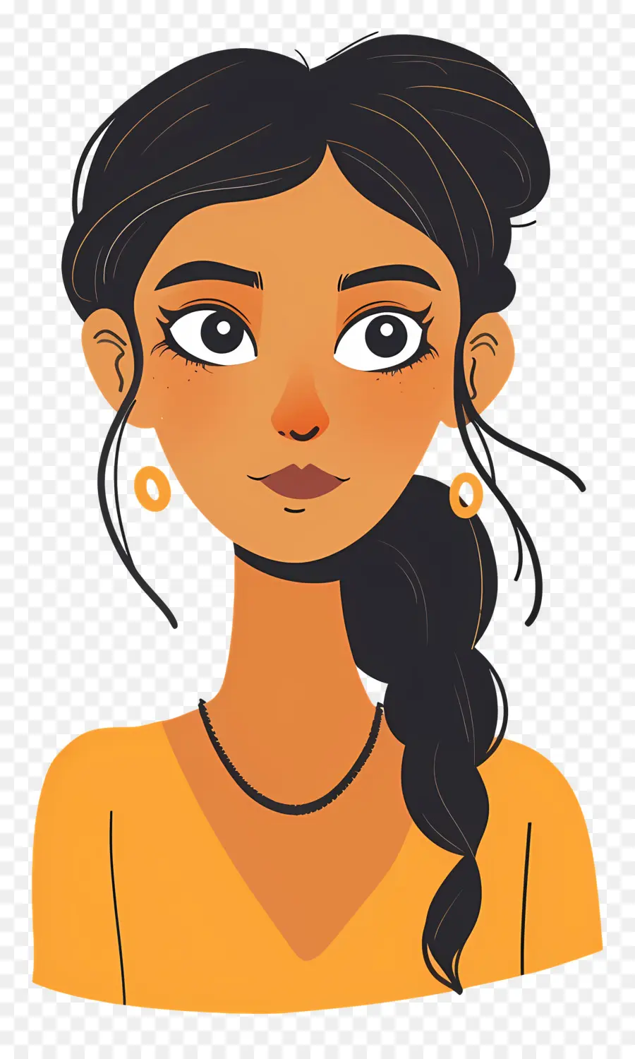 Femme Indienne，Femme De Dessin Animé PNG