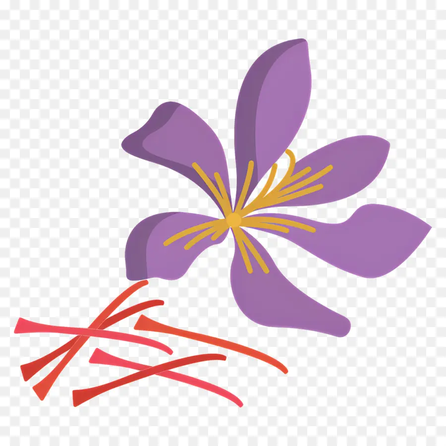 Safran，Fleur Violette PNG