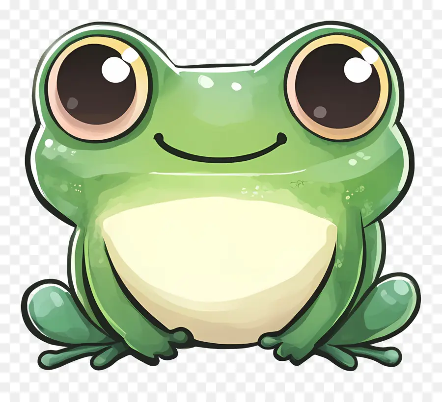 Grenouille Kawaii，Grenouille Mignonne PNG