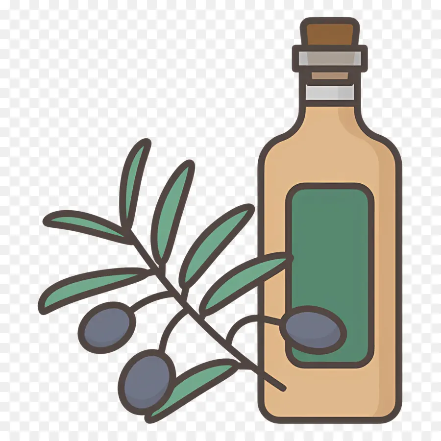 Huile D'olive，Bouteille D'huile D'olive PNG