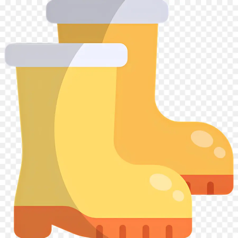 Botte De Pluie，Bottes De Pluie Jaunes PNG