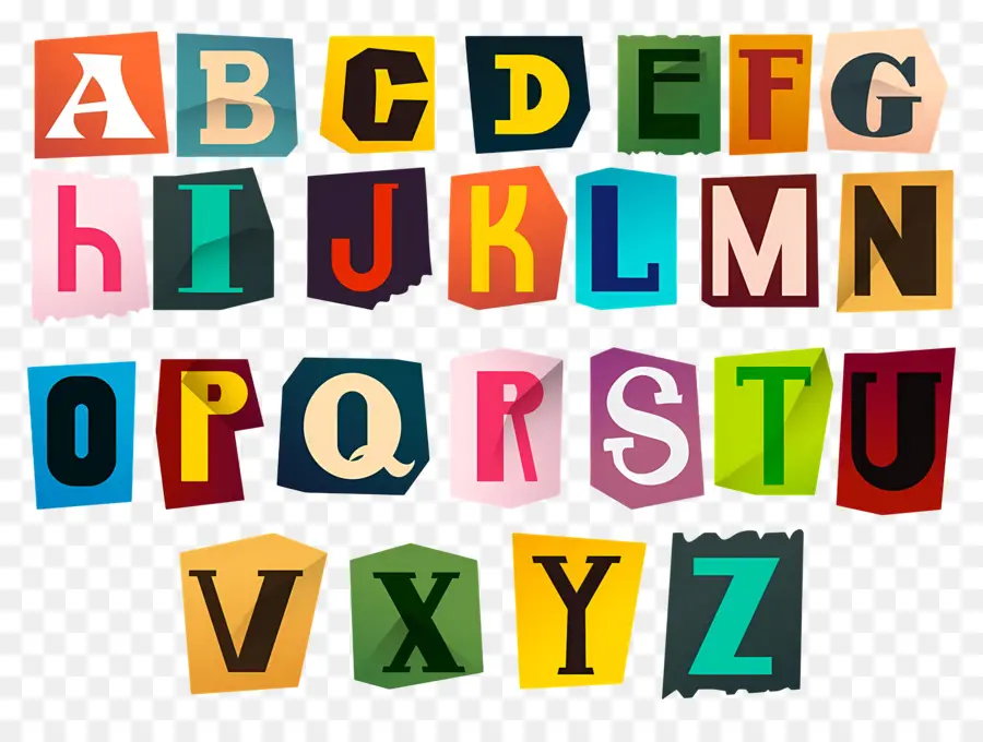 Lettre Alphabétique，Lettres De L'alphabet Coloré PNG