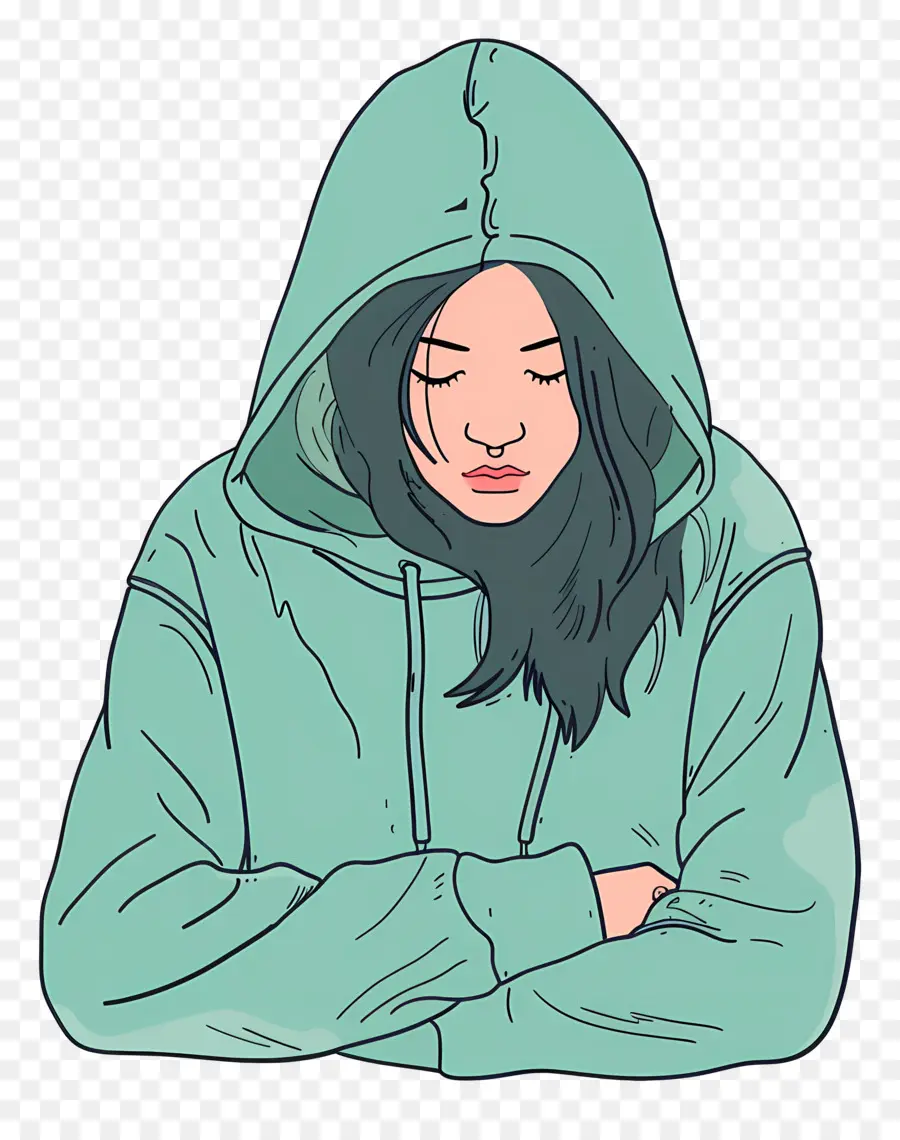 Femme En Sweat à Capuche，Fille En Sweat à Capuche PNG