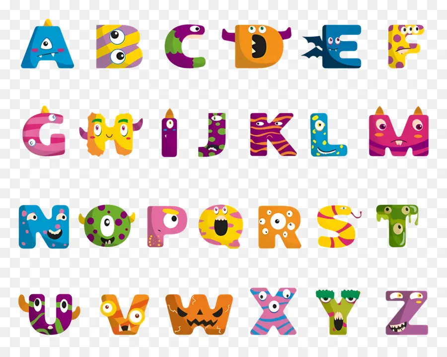 Lettre Alphabétique，Alphabet Monstre PNG