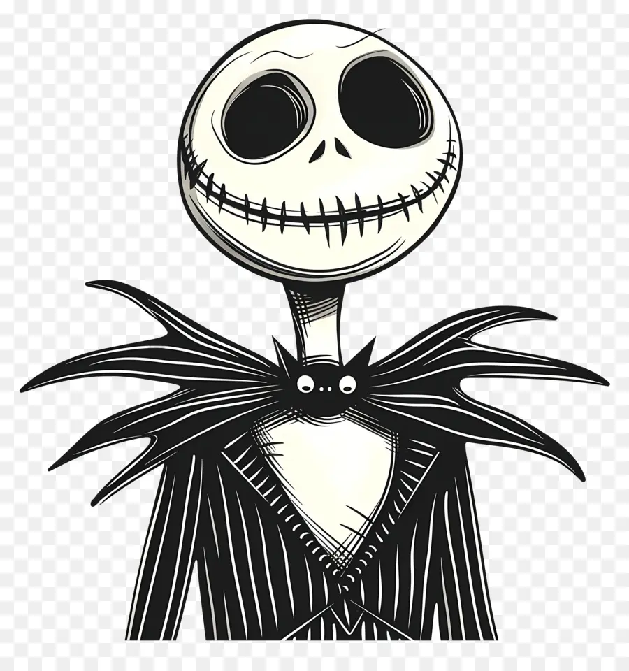 Jack Skellington，Tête De Squelette PNG