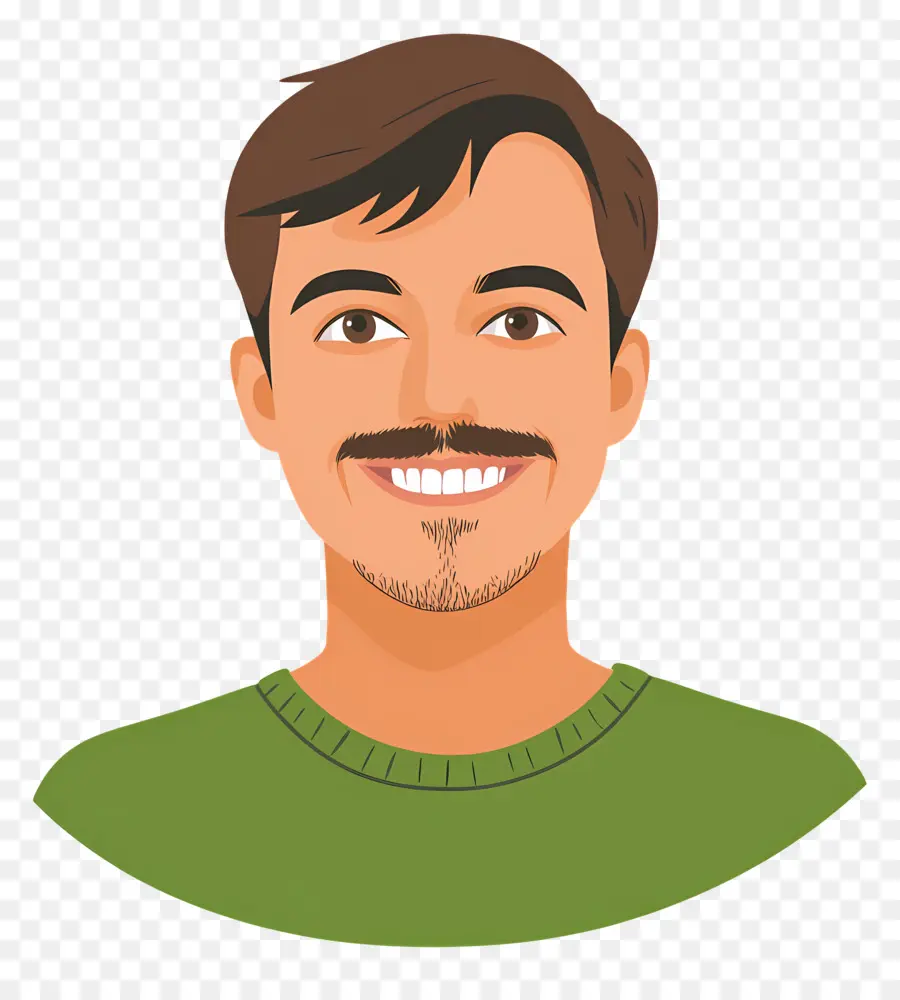 Homme Souriant，Homme à La Barbe PNG