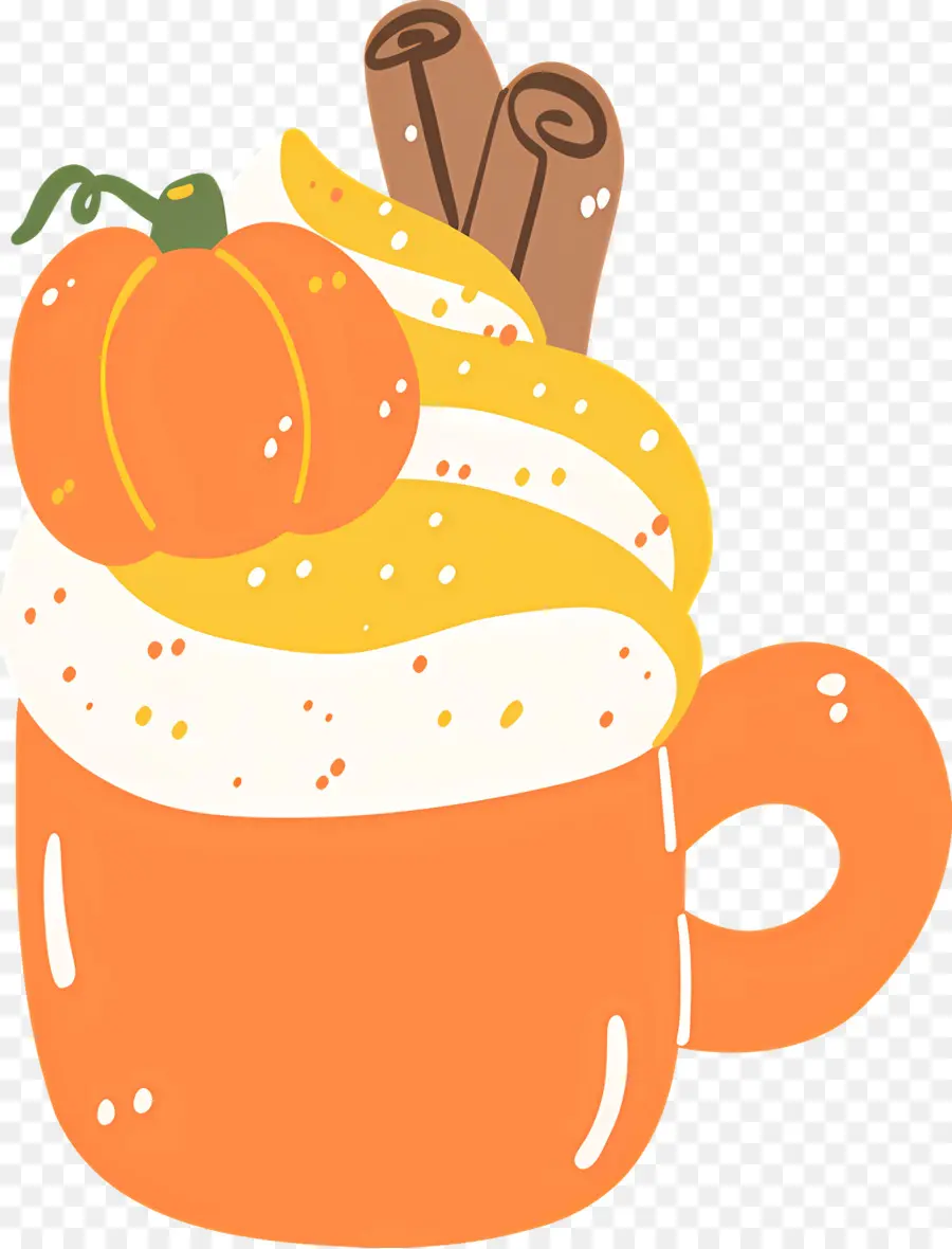 épice De Citrouille，Tasse De Citrouille PNG